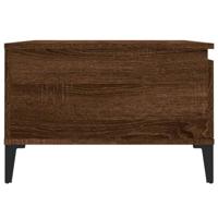 Salontafel 55x55x36,5 cm bewerkt hout bruin eikenkleur - thumbnail