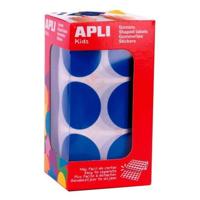 Stickers Apli Blauw Cirkelvormig - thumbnail