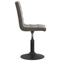 Eetkamerstoelen draaibaar 2 st fluweel donkergrijs - thumbnail