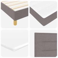 Boxspringbed met matras Taupe 200 x 200 cm Polyester - thumbnail