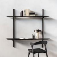 Ethnicraft Hangend Bureau 'PI' Gevernist Mahoniehout, 140 x 48cm - thumbnail