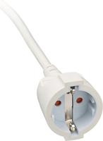 Brennenstuhl Kwaliteits kunststof verlengsnoer met platte stekker 5m H05VV-F3G1,5 wit - 1168980250 - thumbnail