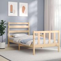 Bedframe zonder matras massief grenenhout 90x190 cm - thumbnail