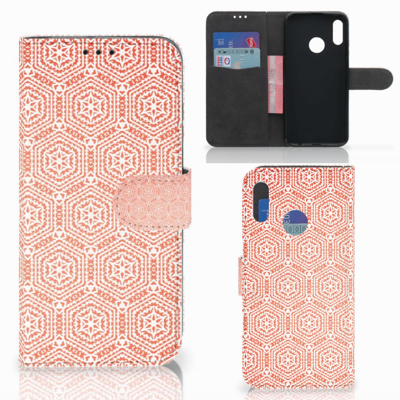 Huawei P Smart 2019 Telefoon Hoesje Pattern Orange