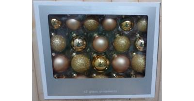 Kerstballen glas goud 42 ballen - Warentuin mix Kerstballen glas goud 42 ballen - Warentuin mix