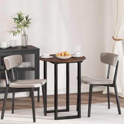 Tafelblad bruin eikenkleur 60 x 60 x 1.5 cm Bewerkt hout