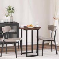 Tafelblad bruin eikenkleur 60 x 60 x 1.5 cm Bewerkt hout - thumbnail