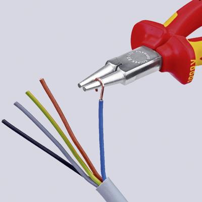 Knipex 22 06 160 Rondbektang VDE Recht Chroom-vanadium elektrostaal 160 mm Knipex 22 06 160 Rondbektang VDE Recht Chroom-vanadium elektrostaal 160 mm