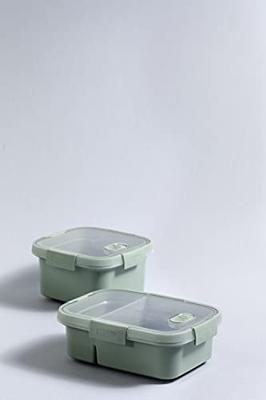 Curver smart to go eco lunchset vierkant 1,1 liter + bestekset & sauscup