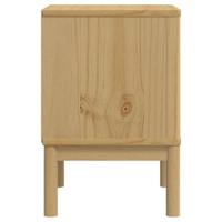 Nachtkastje FLORO 45x39x57 cm massief grenenhout wasbruin - thumbnail