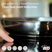 Set van 2 inductie koekenpannen - ELO - Relief Solutions - 18/10 roestvrij staal ELODUR Select antiaanbaklaag - Ø?24?en 28?cm - thumbnail