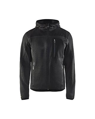 Blåkläder Gebreid vest met softshell 49302117 | Donkergrijs/Zwart | Maat XL - 7330509411889