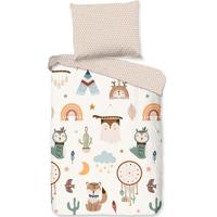 Good Morning Kinderdekbedovertrek "tipi-tenten / boho" - Zand - (140x200/220 cm) - Katoen - thumbnail
