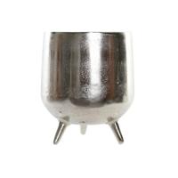 Middenstuk Home ESPRIT Zilverkleurig Aluminium 21 x 21 x 25 cm - thumbnail