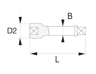 Bahco krachtverlengstuk 1 100mm | K9560G-0