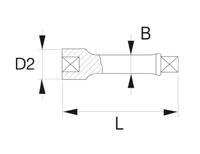 Bahco krachtverlengstuk 1 100mm | K9560G-0 - thumbnail