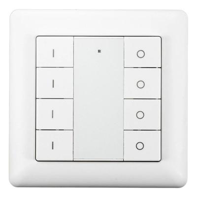 Draadloze zigbee schakelaar van ecodim - geschikt voor 4 groepen - witte kleur