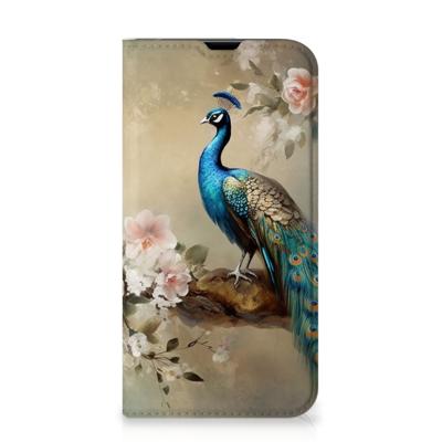 Smartphone hoesje voor iPhone 13 Pro Vintage Pauwen