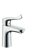 Hansgrohe Focus Cares wastafelkraan 100 CoolStart met verlengde greep 12.1cm EcoSmart chroom 31917000 - thumbnail
