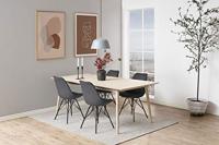 Bendt Eetkamerstoel 'Liva' Velvet, kleur Donkergrijs - thumbnail