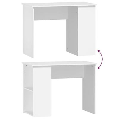 Bureau 100x55x75 cm bewerkt hout wit