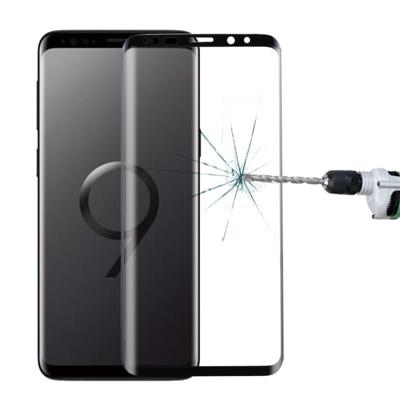 Voor Galaxy S9 9u oppervlaktehardheid 3D gebogen rand anti-kras volledig scherm HD gehard glas Screen Protector (zwart)