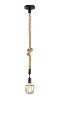 Fischer & Honsel Touw hanglampRope zwart - 60779