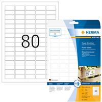 Herma 10901 Universele etiketten 35.6 x 16.9 mm Papier Wit 2000 stuk(s) Permanent hechtend Inkjet, Laser (zwart/wit), Laser (kleur), Kopiëren (zwart/wit), - thumbnail