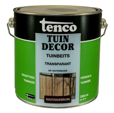Tuindecor transparant kastanjebruin 2,5l verf/beits Tenco - Tenco Tuindecor transparant kastanjebruin 2,5l verf/beits Tenco - Tenco