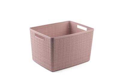 Curver Opbergmand Jute-Look 20L Roze