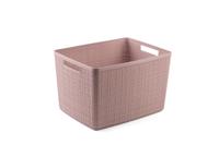 Curver Opbergmand Jute-Look 20L Roze - thumbnail