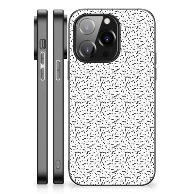 iPhone 14 Pro Back Case Stripes Dots