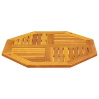 Tafelblad achthoekig 80x80x2,2 cm massief acaciahout - thumbnail