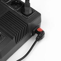 ACT AK5265 230V Stroomkabel CEE7/7 Male (Haaks)/C13 (Haaks Omhoog) Lockable Zwart - 2 meter - thumbnail