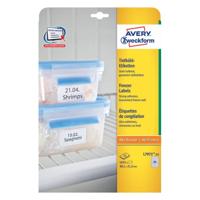 Avery diepvriesetiketten Ft 38,1 x 21,2 mm (b x h), wit, doos van 1625 etiketten - thumbnail