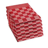 6x DDDDD theedoek barbecue 65x65 red - thumbnail