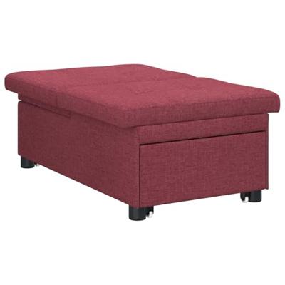 Slaapbank Rood 194 x 67 x 37 cm Stof