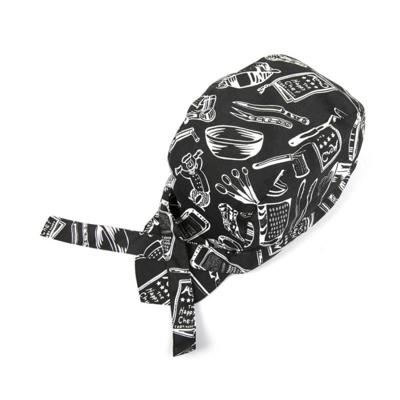 Eenvoudige stijl Unisex Chef ober werk Cap Pirate Hat tulband Cap