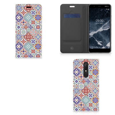 Nokia 5.1 (2018) | Standcase | Tiles Color Nokia 5.1 (2018) | Standcase | Tiles Color