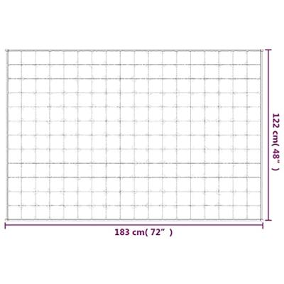 Verzwaringsdeken 122x183 cm 5 kg stof lichtcrmekleurig