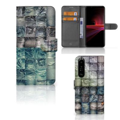 Wallet Case met Pasjes Sony Xperia 1 III Spijkerbroeken