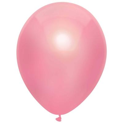 Roze metallic ballonnen 30cm - 10 stuks