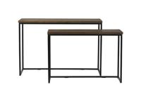 Light & Living Sidetable 'Bryson' Set van 2 stuks, kleur Bruin - thumbnail