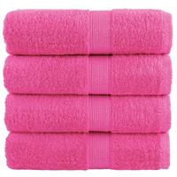 VidaXL Premium washandjes solund 4 stuks roze 30x30 cm 600 g/m2 - thumbnail