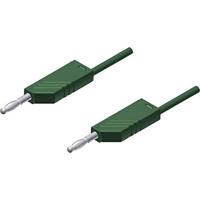 SKS Hirschmann MLN 25/2,5 GN Meetsnoer Banaanstekker 4 mm Banaanstekker 4 mm 25.00 cm Groen 1 stuk(s) - thumbnail