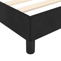 Bedframe zonder matras 140x190 cm fluweel zwart - thumbnail