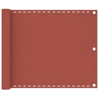 Balkonscherm 75x600 cm HDPE terracottakleurig - thumbnail