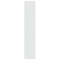 Opbergkast smal 50x42,5x225 cm bewerkt hout wit - thumbnail