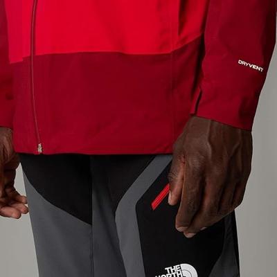 The North Face Signal 2.5L Dryvent Hardshell Jas Heren High Risk Red/Garnet Red/TNF Black M The North Face Signal 2.5L Dryvent Hardshell Jas Heren High Risk Red/Garnet Red/TNF Black M