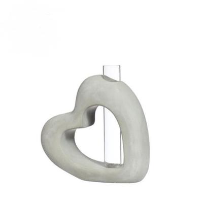 Ideas 4 Seasons Beeld hart met vaasje 3,9x13x13,2cm